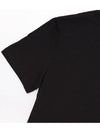 ANTONYMORATO Italy Deep Black Round Short Sleeve Tee - IKALOOOK - BALAAN 4