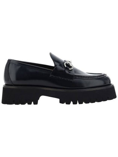 Loafer With Horsebit Black Leather - GUCCI - BALAAN 1