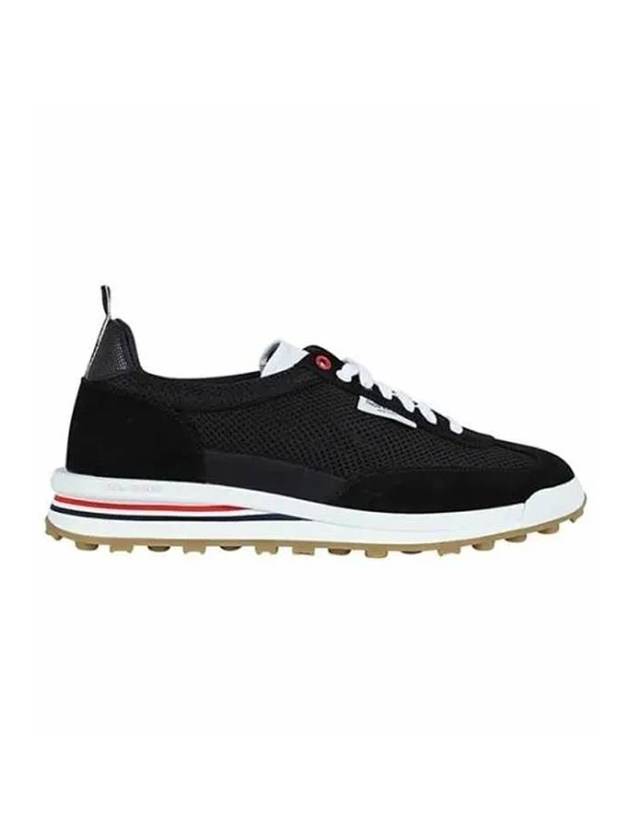 Men's Ripstop Tech Running Low Top Sneakers Black - THOM BROWNE - BALAAN 1