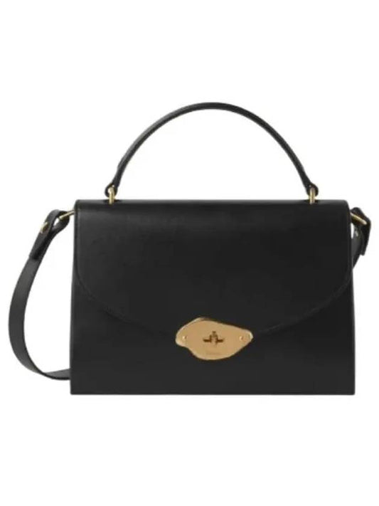 Lana Top Handle Shoulder Bag Black - MULBERRY - BALAAN 2