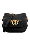 CD Logo Calfskin Small Besace Crossbag Black - DIOR - BALAAN 1