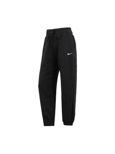 Phoenix Fleece High Waist Track Pants Black - NIKE - BALAAN 2