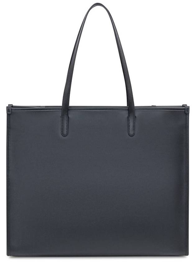 Embossed Logo Leather Tote Bag Black - DOLCE&GABBANA - BALAAN 4