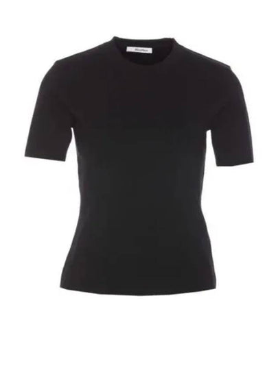 Segale Crew Neck Short Sleeve T-Shirt Black - MAX MARA - BALAAN 2