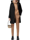 Detachable Hood Teffeta Kensington Trench Coat Black - BURBERRY - BALAAN 3