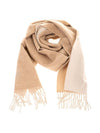 Bicolor Wool Cashmere Muffler Ivory Beige - LOEWE - BALAAN.