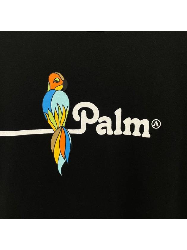 Parrot Palm Print Short Sleeve TShirt PMAA009S22 - PALM ANGELS - BALAAN 3