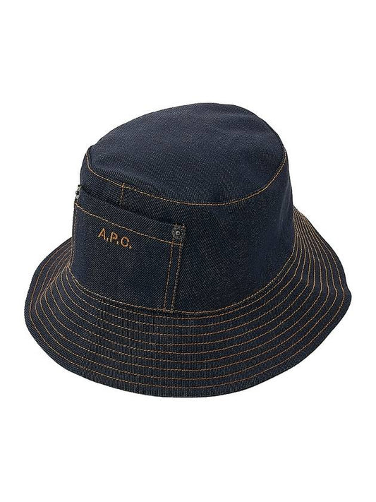 Bob Thais Denim Bucket Hat Indigo - A.P.C. - BALAAN 1