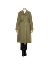 Wool Cashmere Women's Wrap Trench Coat M0601403 FLM - THEORY - BALAAN.