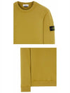 Wappen Patch Crewneck Sweatshirt Mustard - STONE ISLAND - BALAAN 6