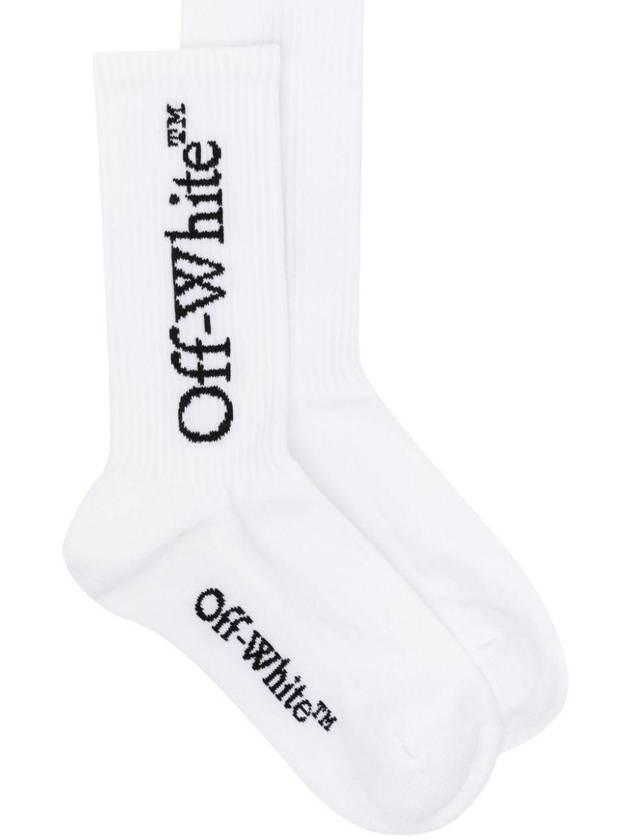 OFF-WHITE MID BOOKISH SOCKS - OFF WHITE - BALAAN 1