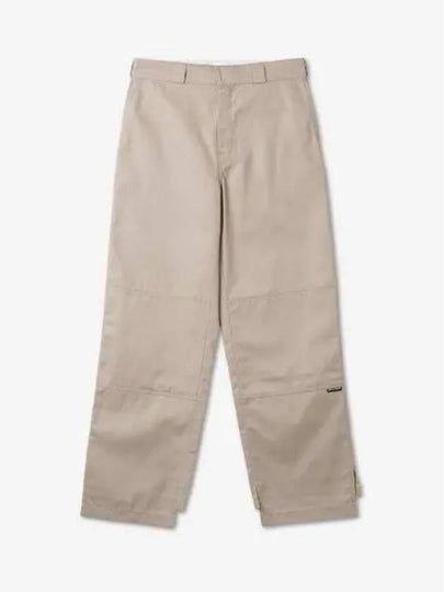 Reversed Waistband Chino Straight Pants Beige - PALM ANGELS - BALAAN 2