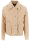 Corduroy Collar Diamond Quilted Jacket Soft Fawn - BURBERRY - BALAAN 2