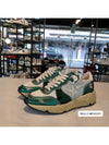 Running Logo Leather Low Top Sneakers Dark Green - GOLDEN GOOSE - BALAAN 3