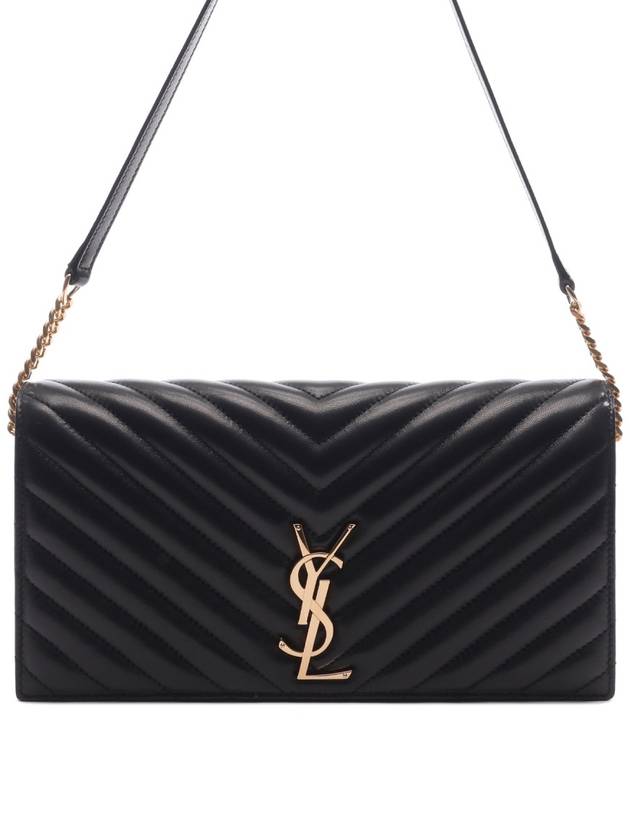 Kate 99 Chain Quilted Lambskin Shoulder Bag Black - SAINT LAURENT - BALAAN 3