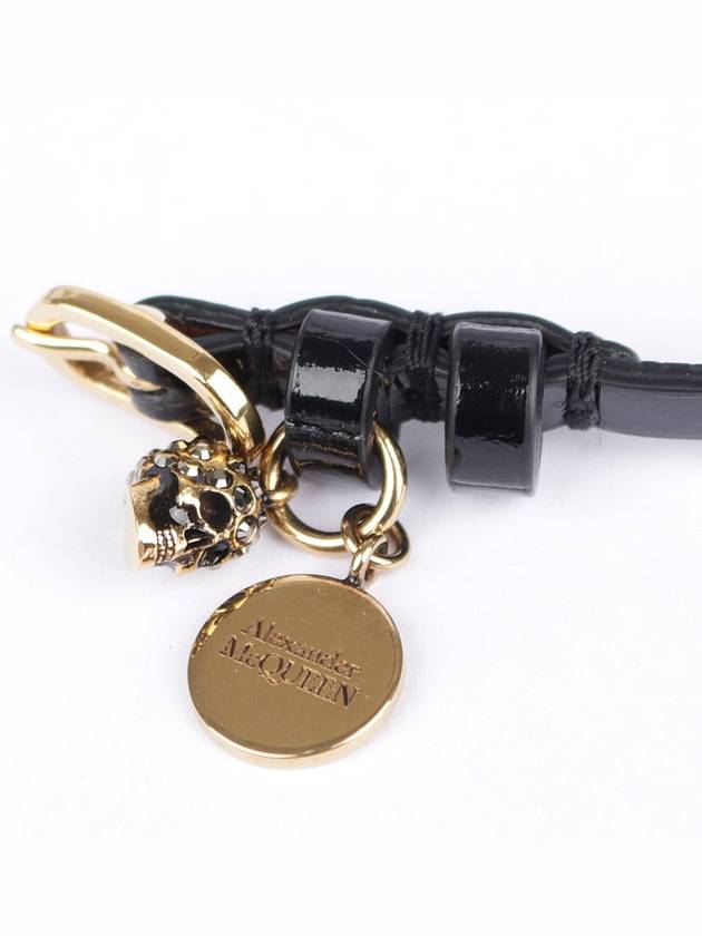 Skull Double Wrap Bracelet Black - ALEXANDER MCQUEEN - BALAAN 8