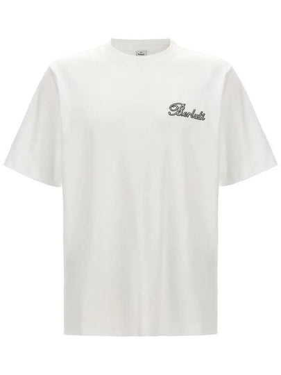 Small Embroidered Tarbo Short Sleeve T Shirt Blanc Optic - BERLUTI - BALAAN 2