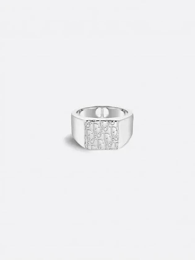 Oblique Signet Ring Silver - DIOR - BALAAN 2