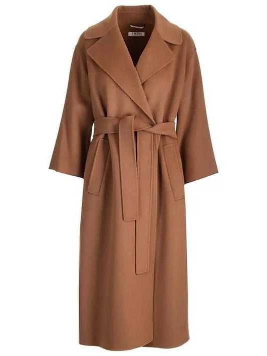 Women's Venice Wool Robe Single Coat Brown Bronze - S MAX MARA - BALAAN 1