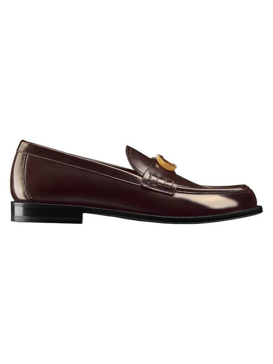 Granville CD Logo Leather Loafers Brown - DIOR - BALAAN 1