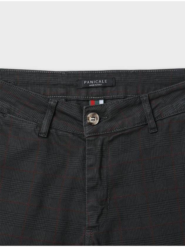 Made In Italy Charcoal Check Cotton Pants F ACPT66 - PANICALE - BALAAN 2