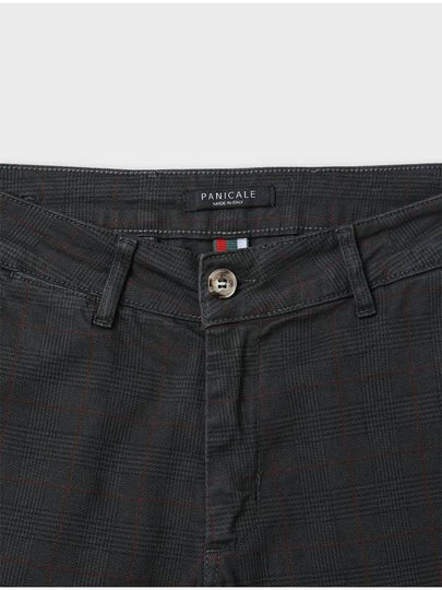 Made In Italy Charcoal Check Cotton Pants F ACPT66 - PANICALE - BALAAN 2