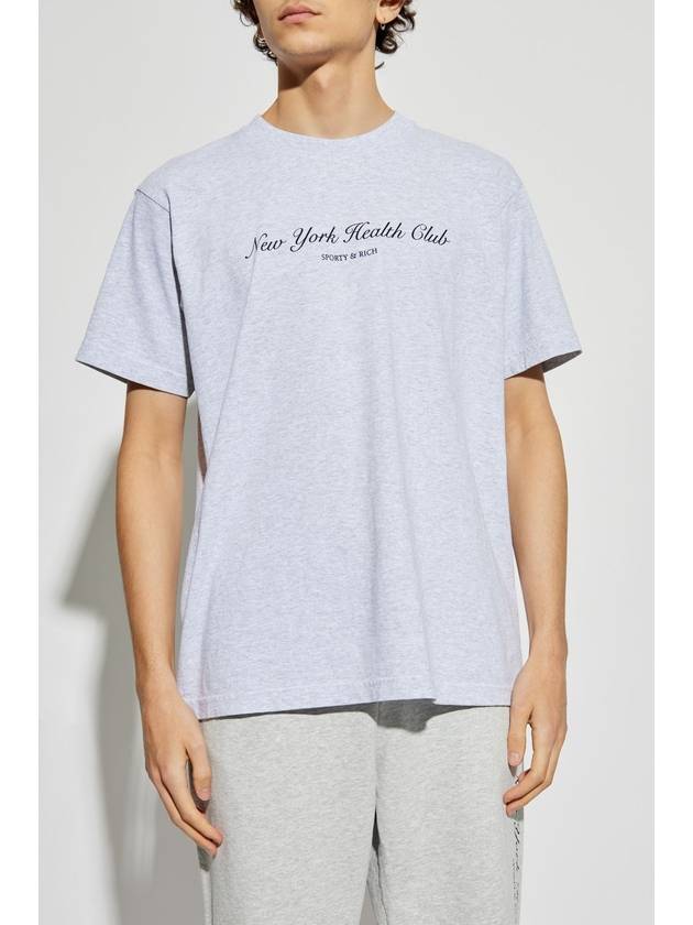 Sporty & Rich T-shirt From The NY Health Club Collection, Unisex, Grey - SPORTY & RICH - BALAAN 5