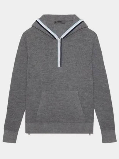 Women's Waffle Stitch Merino Wool Hoodie Grey - G/FORE - BALAAN 2