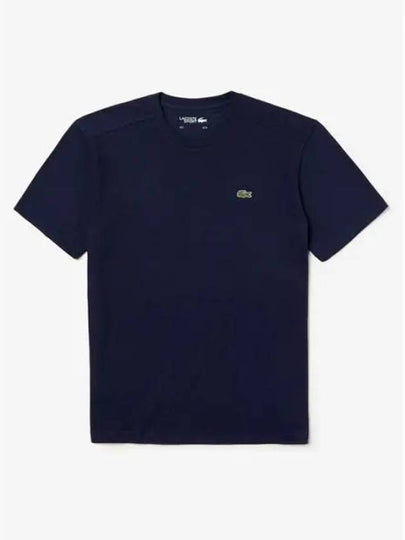 Men's Small Logo Sports Breathable Short Sleeve T-Shirt Navy - LACOSTE - BALAAN 2