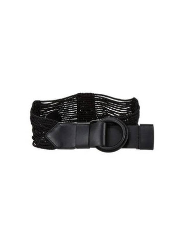 Women s Ring Buckle Rope Belt Black 271051 - GIORGIO ARMANI - BALAAN 1