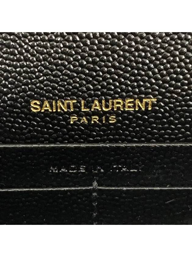 Women's Logo Envelope Chain Long Wallet Black - SAINT LAURENT - BALAAN 10