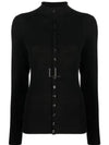 Women's Soft Shetland Fit Collar Cardigan Black - LEMAIRE - BALAAN 2