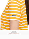 Etrille Striped Short Sleeve T-Shirt White Orange - SAINT JAMES - BALAAN 9