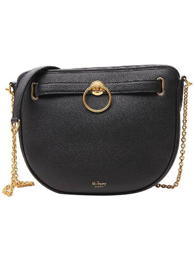 Brockwell Chain Leather Cross Bag Black - MULBERRY - BALAAN 1