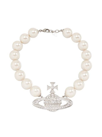 Neysa Pearl Necklace Silver - VIVIENNE WESTWOOD - BALAAN 1