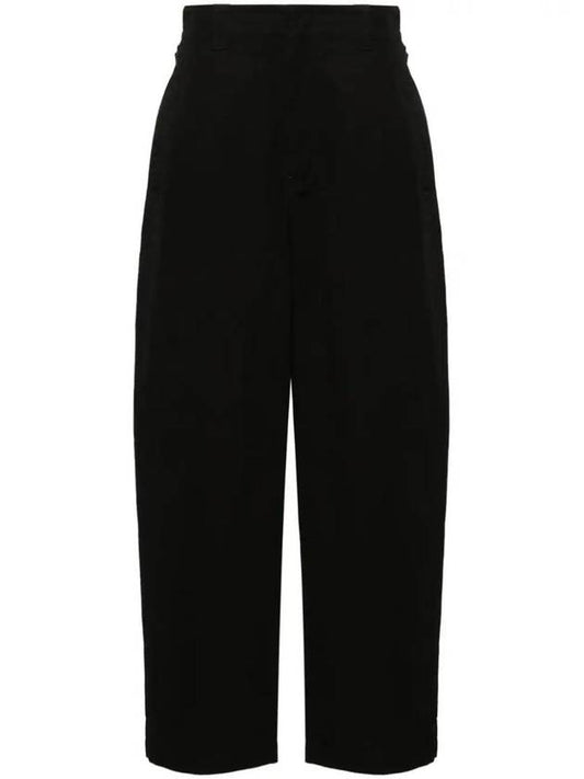 High Waist Straight Pants Black - LEMAIRE - BALAAN 1