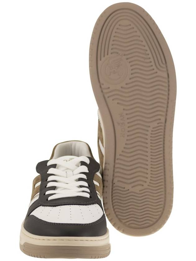 H630 - Leather lace-up trainers - HOGAN - BALAAN 5