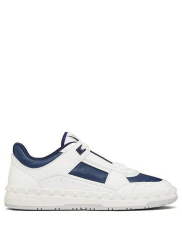 Freedots Calfskin Low Top Sneakers Blue - VALENTINO - BALAAN 1