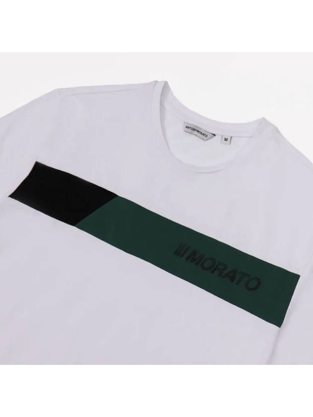 Round neck white short sleeve t-shirt STEE123 - IKALOOOK - BALAAN 5