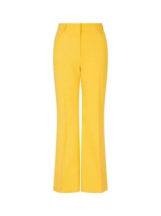 Bootcut Twill Criss Pants Yellow - STELLA MCCARTNEY - BALAAN 1