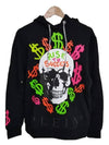 Skull Dollar Print Cotton Hoodie Black - PHILIPP PLEIN - BALAAN 1