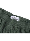 Stretch Cotton Tela Paracadute Cargo Straight Pants Dark Green - STONE ISLAND - BALAAN 4