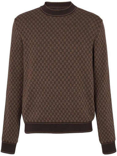 BALMAIN MINI MONOGRAM WOOL SWEATER - BALMAIN - BALAAN 1