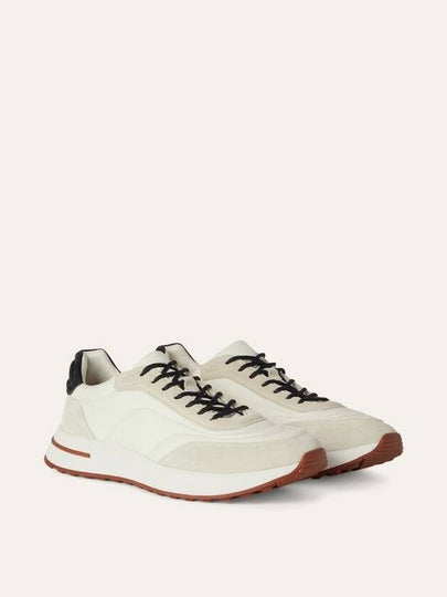 Week-End Walk Microfiber Storm System Sneakers White - LORO PIANA - BALAAN 2