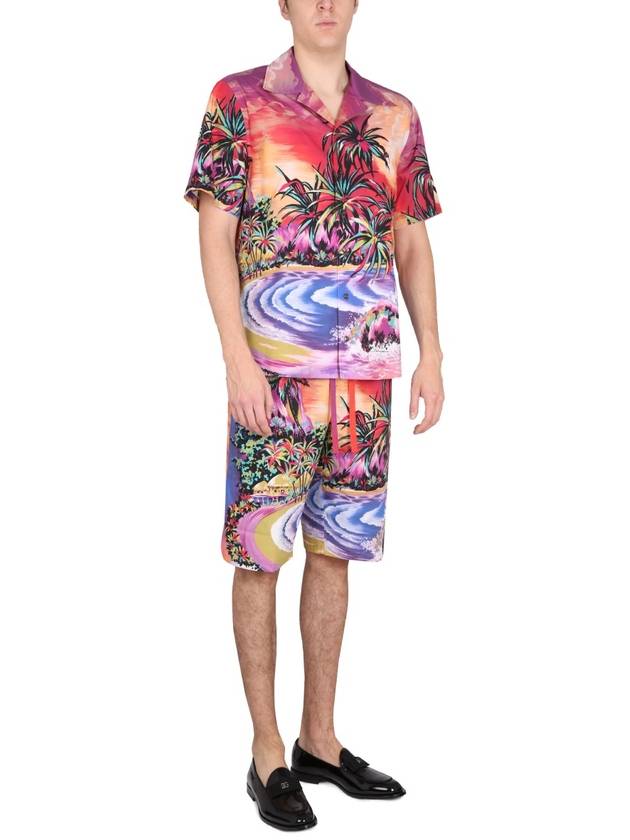 Men's Hawaiian Print Shorts - DOLCE&GABBANA - BALAAN 3