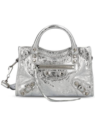 Women s Le City Mini Shoulder Bag Silver - BALENCIAGA - BALAAN 1