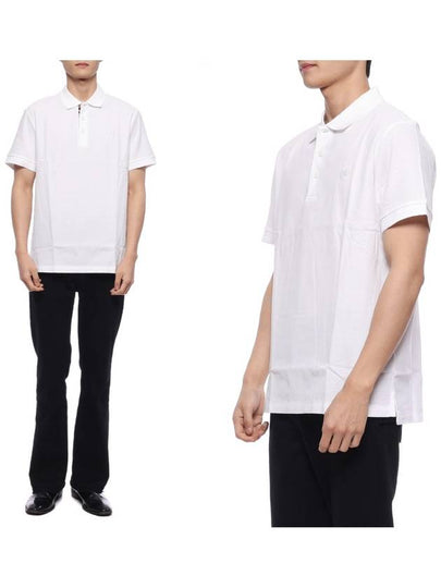 Monogram Motif Polo Shirt White - BURBERRY - BALAAN 2