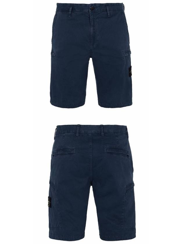 Waffen Patch Bermuda Shorts Navy - STONE ISLAND - BALAAN.