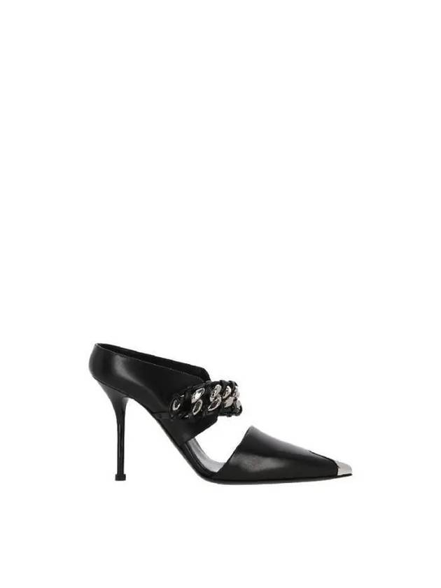 Alexander McQUEEN Women s Pumps Heel Punk Braided Chain Leather 718867 WHSWF 1081 - ALEXANDER MCQUEEN - BALAAN 1