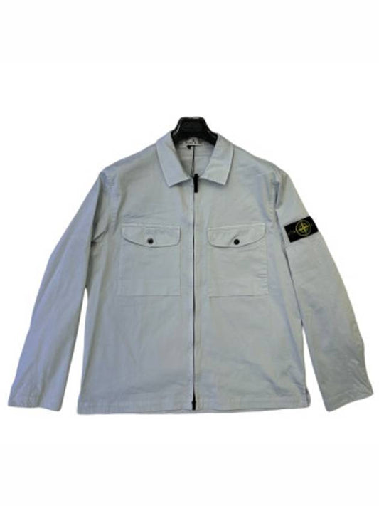 24SS Two Pocket Shirt Jacket Sky Blue 801510812 V0041 - STONE ISLAND - BALAAN 1